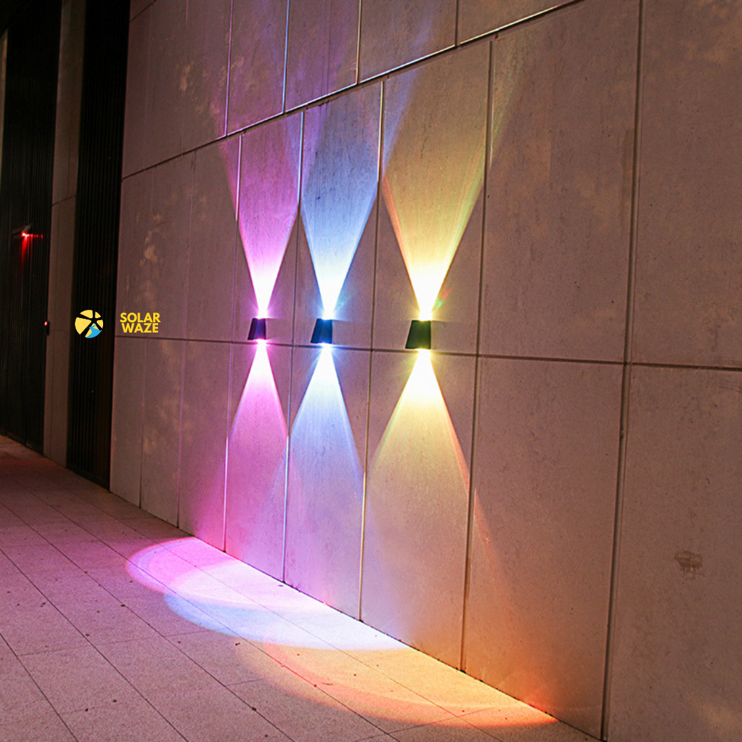 RGB- aplique vertical multicolor - 2 leds ultra fuerte