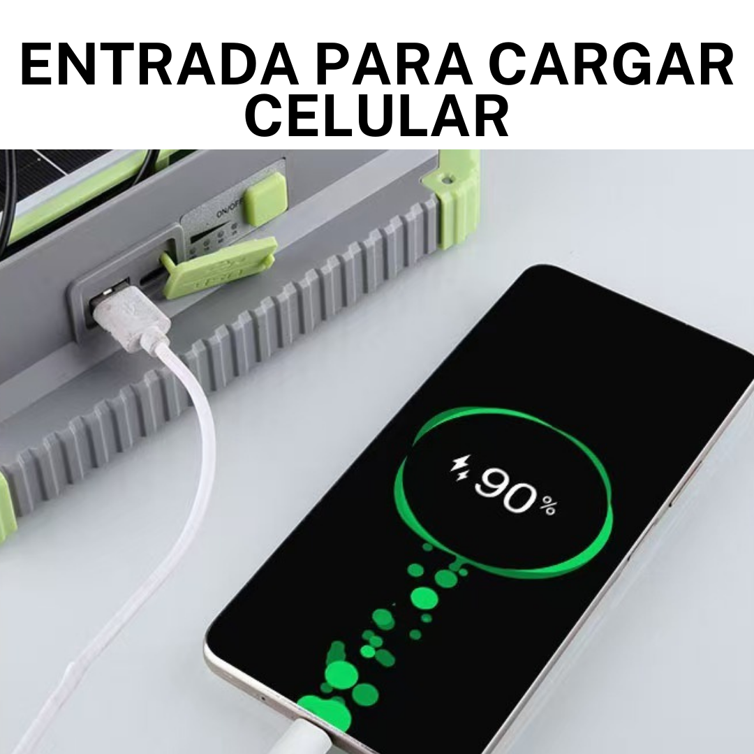 Reflector solar portátil - panel desmontable con cable 4 m