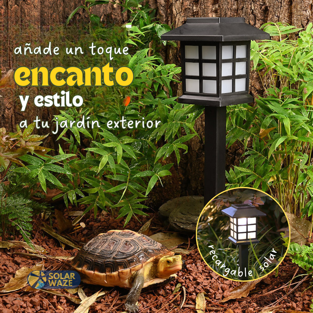 FAROL JAPONES Recargable solar  - Set de 06 un