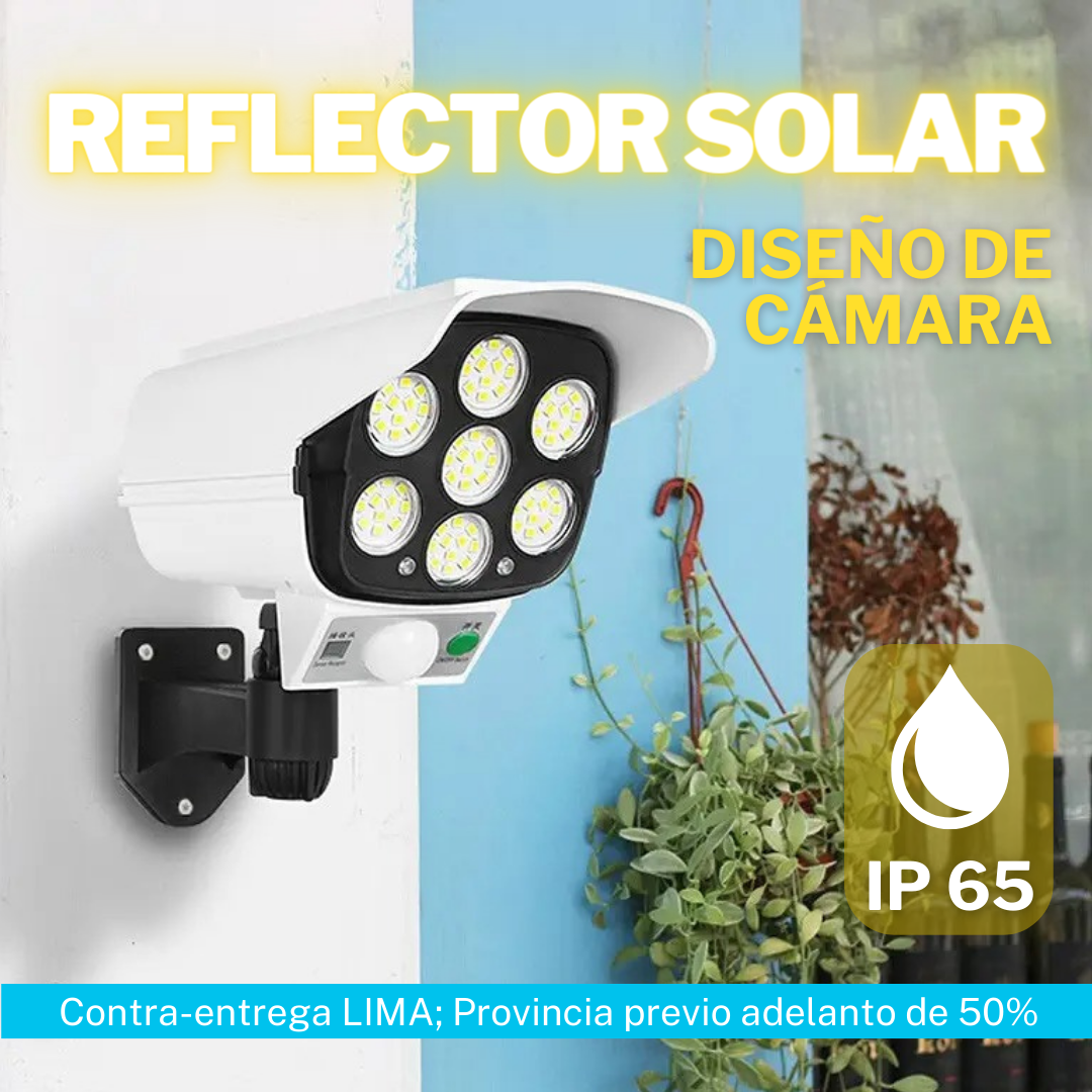 Reflector Solar en forma de cámara - con diseño de camara de seguridad