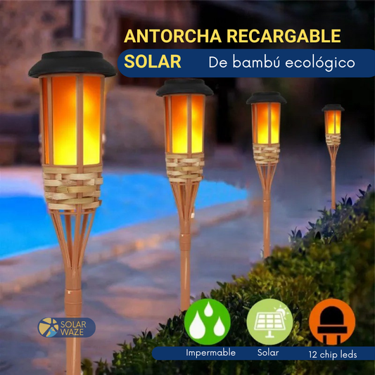 bambu Antorcha solar recargable