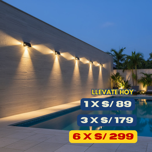 Aplique solar de 3 caras- Cafini°