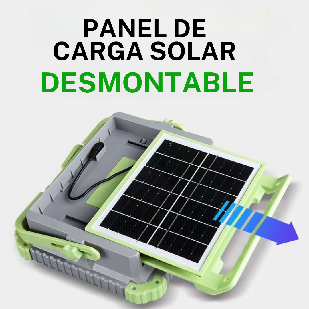 Reflector solar portátil 200w - panel desmontable con cable 4 m