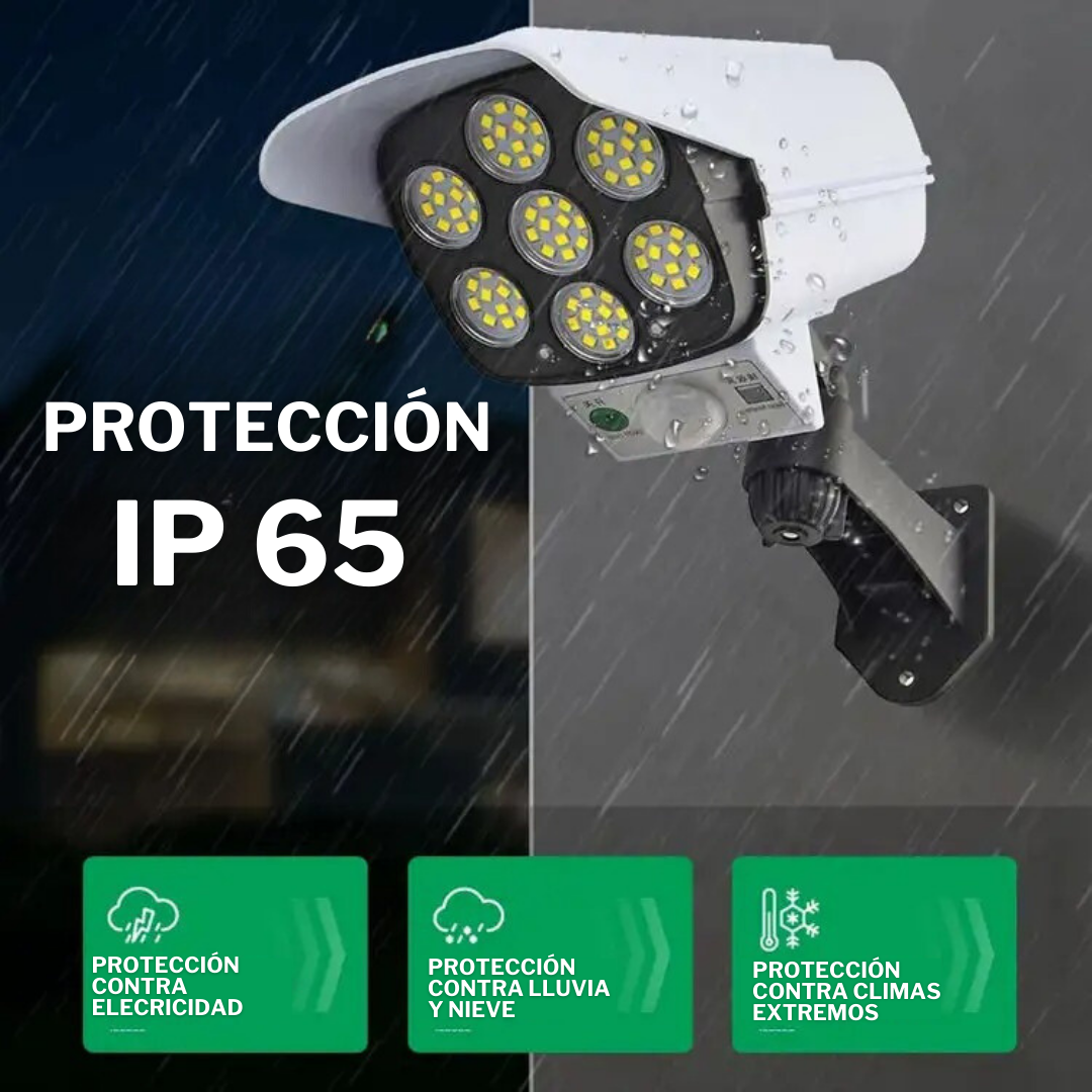 Reflector Solar en forma de cámara - con diseño de camara de seguridad