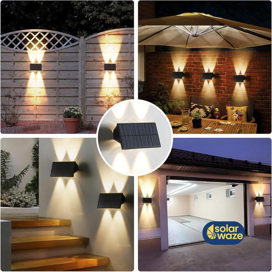 APLIQUE SOLAR DE PARED-4 SMD  LUZ C+ALIDA