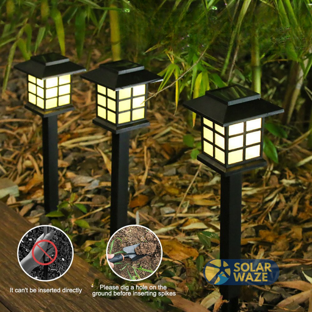 FAROL JAPONES Recargable solar  - Set de 06 un