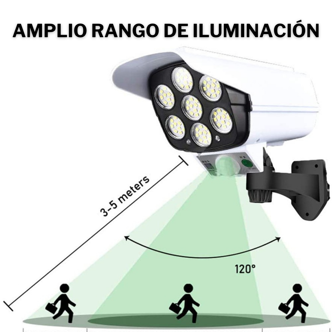 Reflector Solar en forma de cámara - con diseño de camara de seguridad