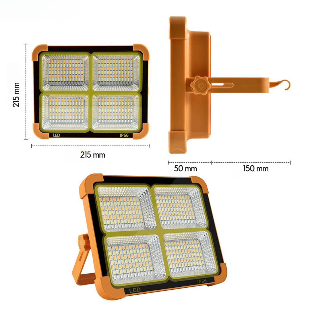 REFLECTOR SOLAR PORTÁTIL + ENTRADA USB CARGA CELULAR  (contra entrega todo lima)