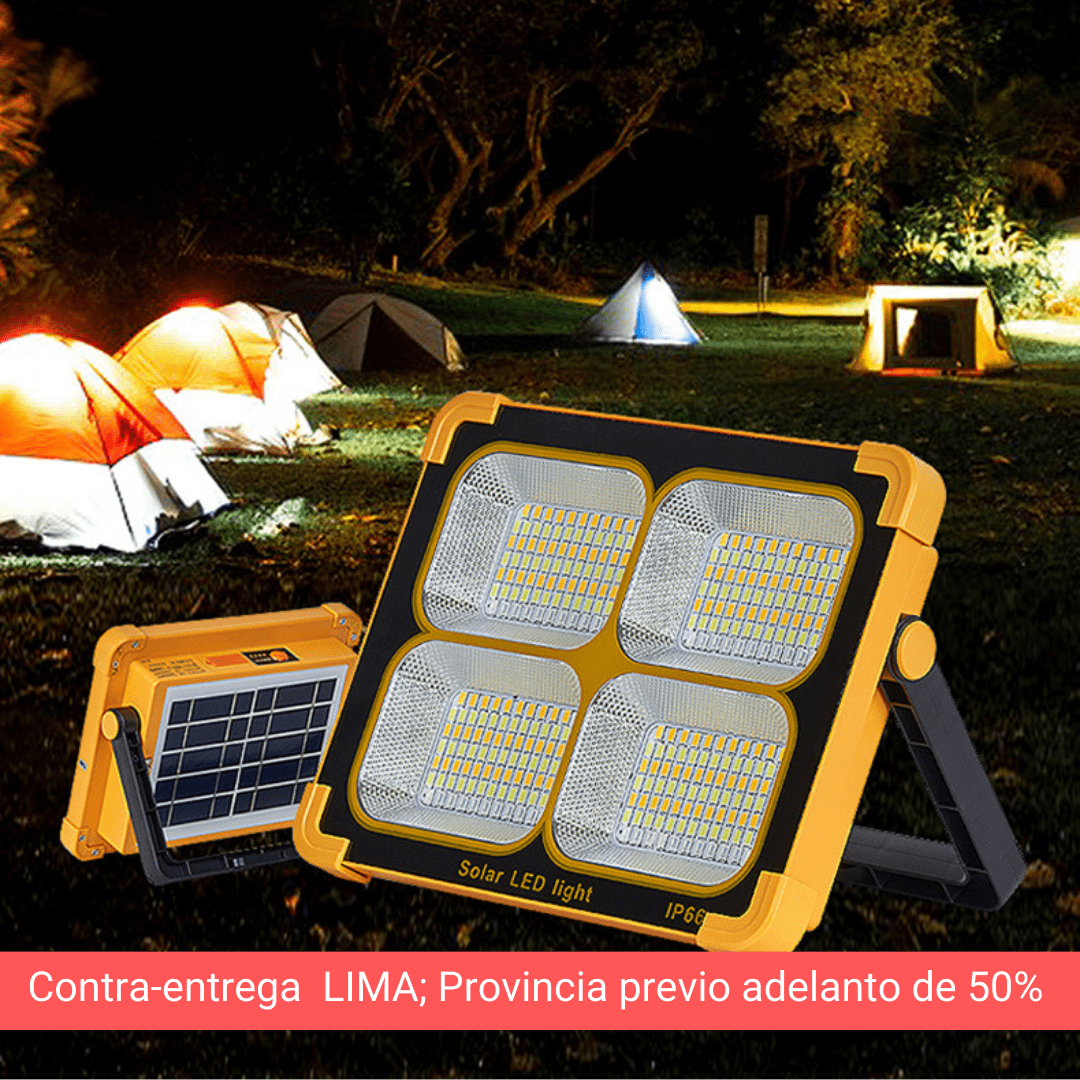 REFLECTOR SOLAR PORTÁTIL + ENTRADA USB CARGA CELULAR  (contra entrega todo lima)